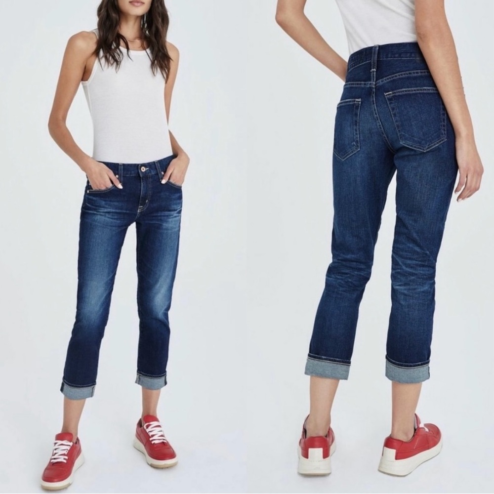AG Adriano Goldschmeid 32 Ex-Boyfriend Slim AG-ED Slouchy Slim Denim Jeans 7 YRS